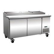 Serv-Ware PP71-9-HC 71" Pizza Prep Table, 9 Pans, 71" W