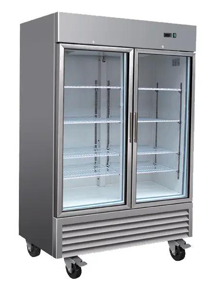 Two (2) Glass Door Reach-In Refrigerator