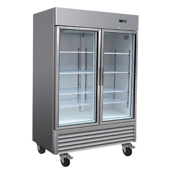 Serv-Ware RR2G-HC Two (2) Glass Door Reach-In Refrigerator