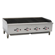 Serv-Ware SCBS-48 4 Burner Gas Radiant Charbroiler, Natural Gas