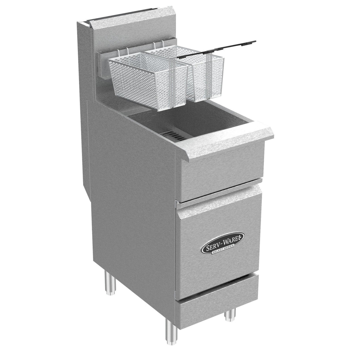 Serv-Ware SGF-50N 50 LB Deep Fryer, Natural Gas