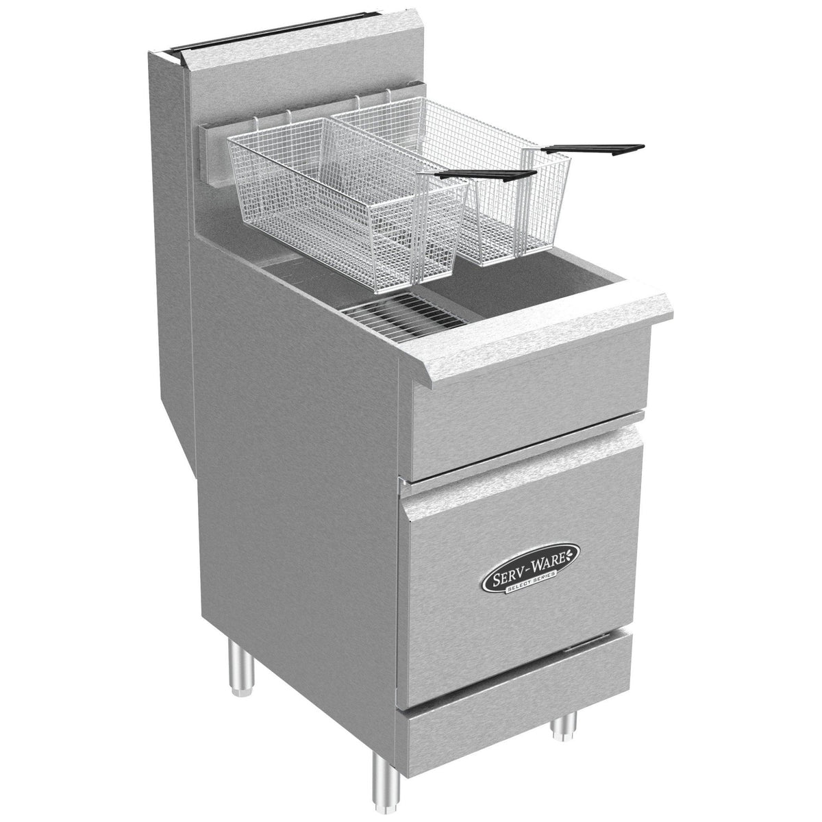 Serv-Ware SGF-70N 70 LB Deep Fryer, Natural Gas