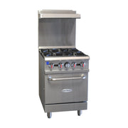 Serv-Ware SGR-4B 24" Gas Range w/ Four (4) Open Burners