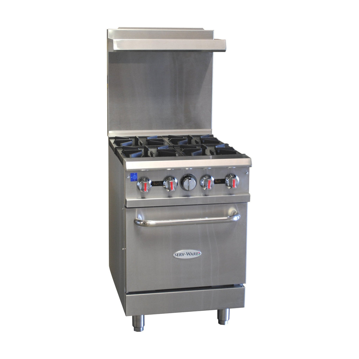 Serv-Ware SGR-4B 24" Gas Range w/ Four (4) Open Burners