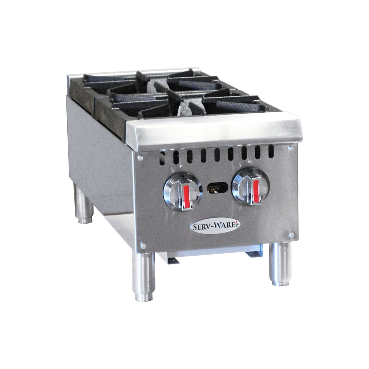 Serv-Ware SHPS-12 12" Two (2) Burner Hot Plate
