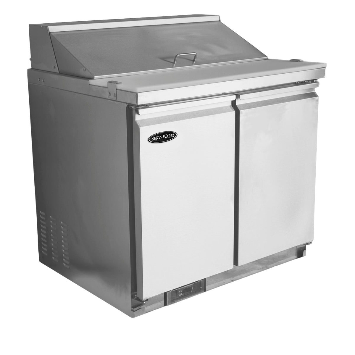 Serv-Ware SP36-10-HC-T 36" Refrigerated Standard Top Sandwich Prep Table, 10 Pans