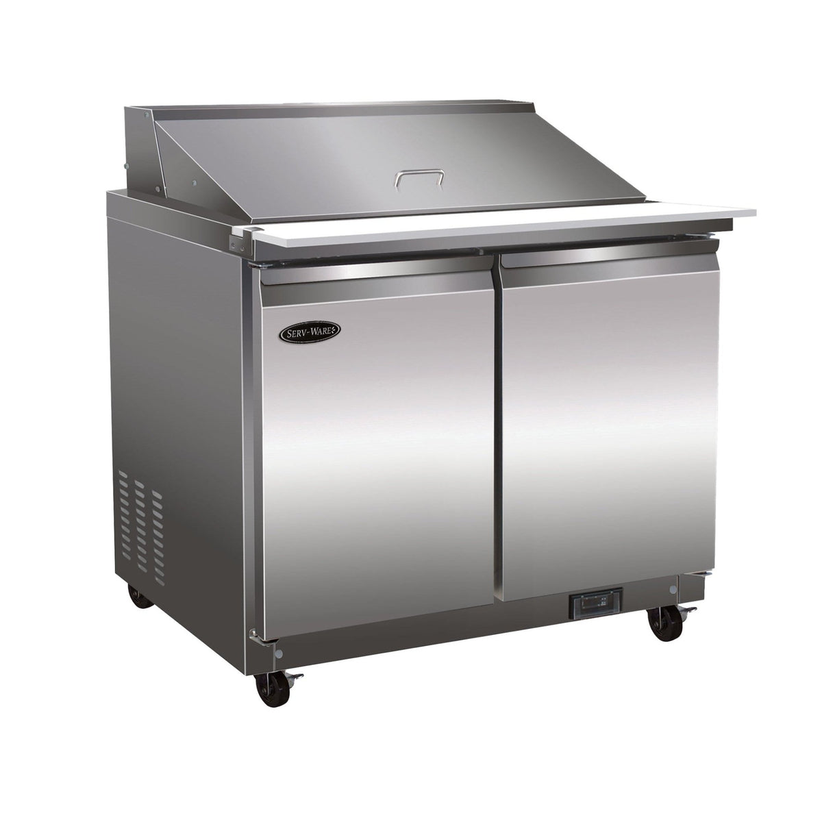 Serv-Ware SP36-15M-HC-T 36" Refrigerated Mega Top Sandwich Prep Table, 15 Pans