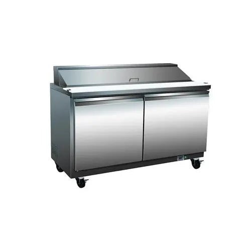 Serv - Ware SP48 - 18M - HC - T 48" 2 - Section Mega Sandwich/Salad Prep Table w/ 18 Pans
