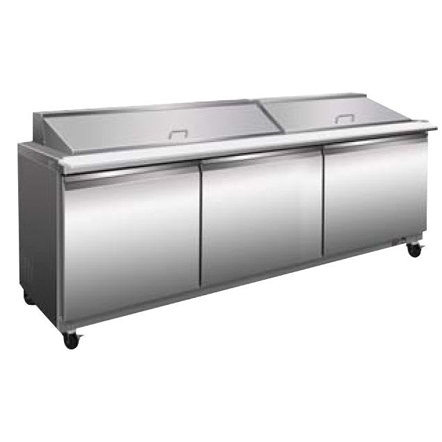 Serv-Ware SP72-30M-HC-T 72" Refrigerated Mega Top Sandwich Prep Table, 30 Pans