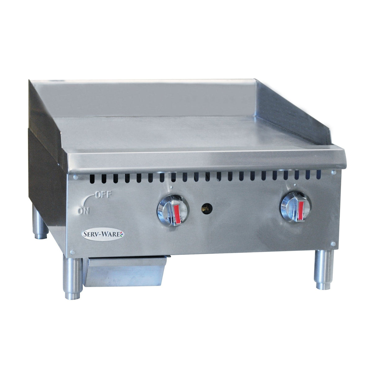 Serv-Ware STGS-24 24" Thermostatic Gas Griddle