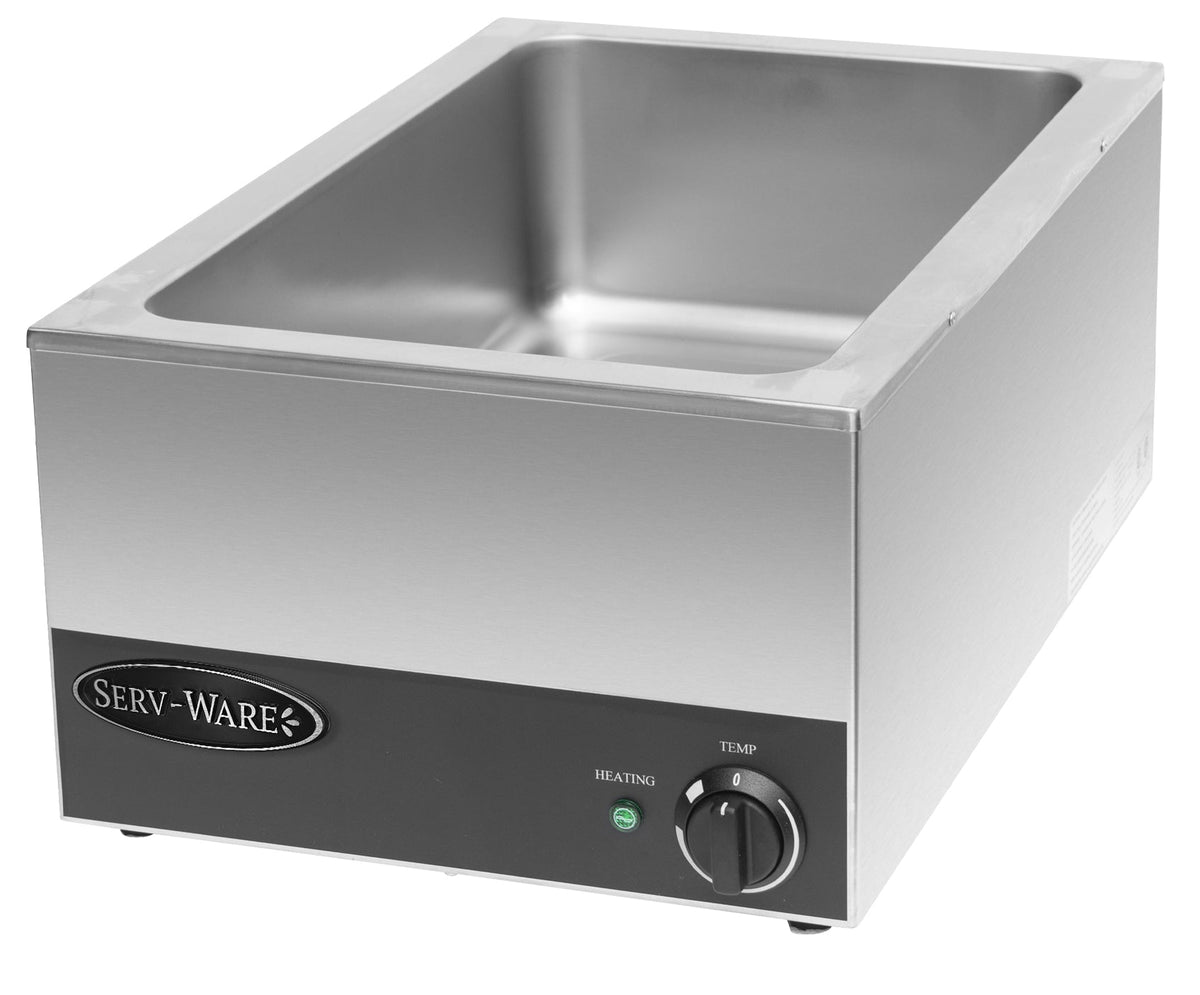 Serv-Ware SWFW-1200 Single Countertop Electric Food Warmer, 12" x 20" Pan Capacity, 120V