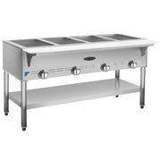 Serv-Ware SWGST-4 4 Bay Steam Table, Natural Gas