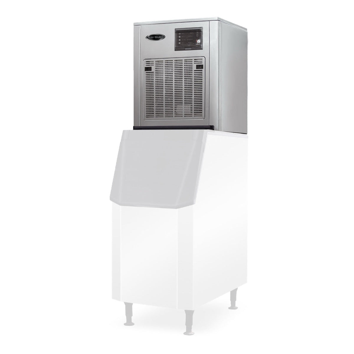 Serv-Ware SWM22-550CN Wide Head Ice Machine - Chewable Nugget, 550 lbs/24 hrs, 300 lb Bin