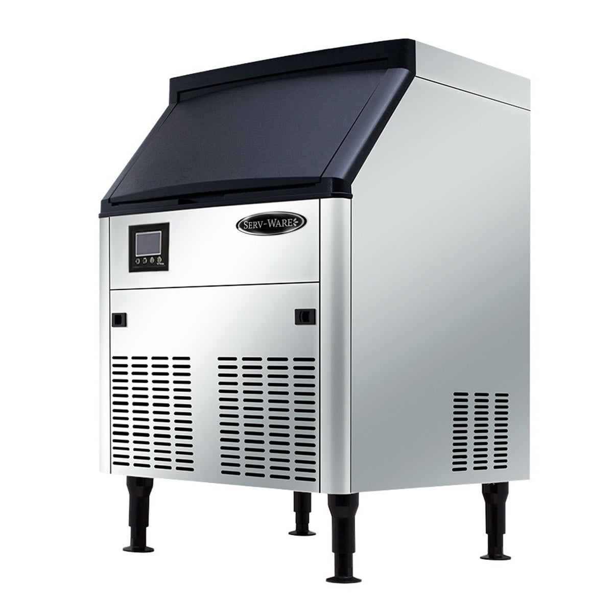 Serv-Ware SWUC-280H Undercounter Ice Machine - Half Cube, 280 lbs/ 24 hrs w/ 80 lb Bin