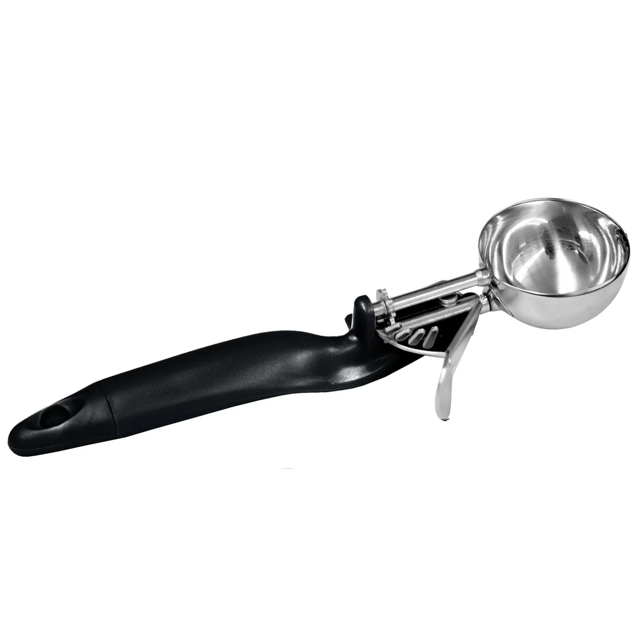 Thunder Group 1 oz, No. 30, 9-1/4" x 2-7/8" x 1-1/8", Lever Disher, Black Color, Stainless Steel 18/8, 304 Material, Polypropylene Ergonomic Handle, Color Coded, Dishwasher Safe, Accurate Portion, Easy to Clean, NSF by Thunder Group (thunder-group-1-oz-no-30-9-1-4-x-2-7-8-x-1-1-8-lever-disher-black-color-stainless-steel-18-8-304-material-polypropylene-ergonomic-handle-color-coded-dishwasher-safe-accurate-portion-easy-to-clean-nsf)