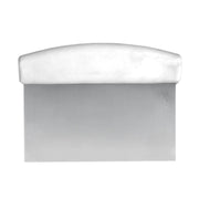 Thunder Group 6" x 4" x 3/4", Dough Scraper, Stainless Steel Blade with White Plastic Handle by Thunder Group (thunder-group-6-x-4-x-3-4-dough-scraper-stainless-steel-blade-with-white-plastic-handle)