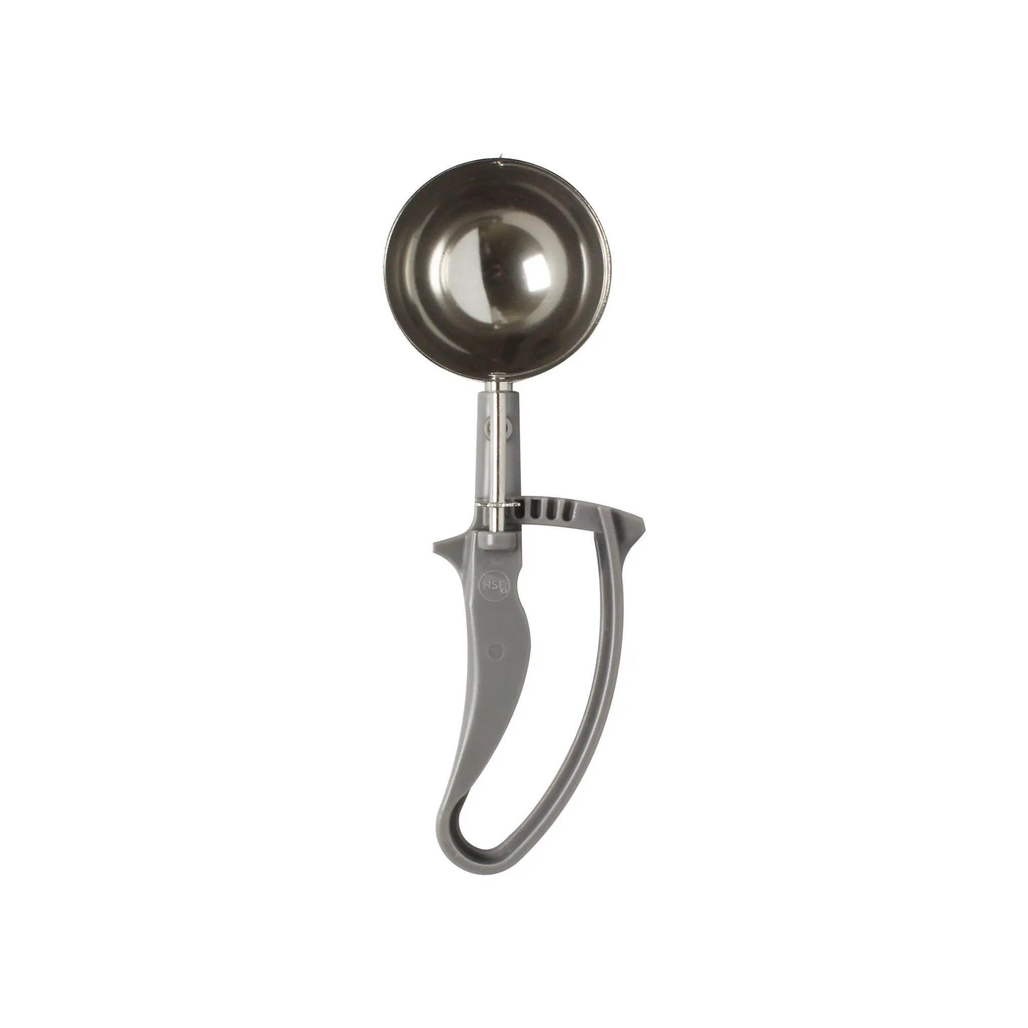 Thunder Group 4 oz, No. 8, 9-1/4" x 3" x 1-1/2", Disher, Gray Color, Stainless Steel 18/8, 304 Material with Acetal Copolymer Easy Grip Handle, Color Coded, Dishwasher Safe, One-Piece Construction, Accurate Portion, Easy to Clean, NSF by Thunder Group (thunder-group-4-oz-no-8-9-1-4-x-3-x-1-1-2-disher-gray-color-stainless-steel-18-8-304-material-with-acetal-copolymer-easy-grip-handle-color-coded-dishwasher-safe-one-piece-construction-accurate-portion-easy-to-clean-nsf)