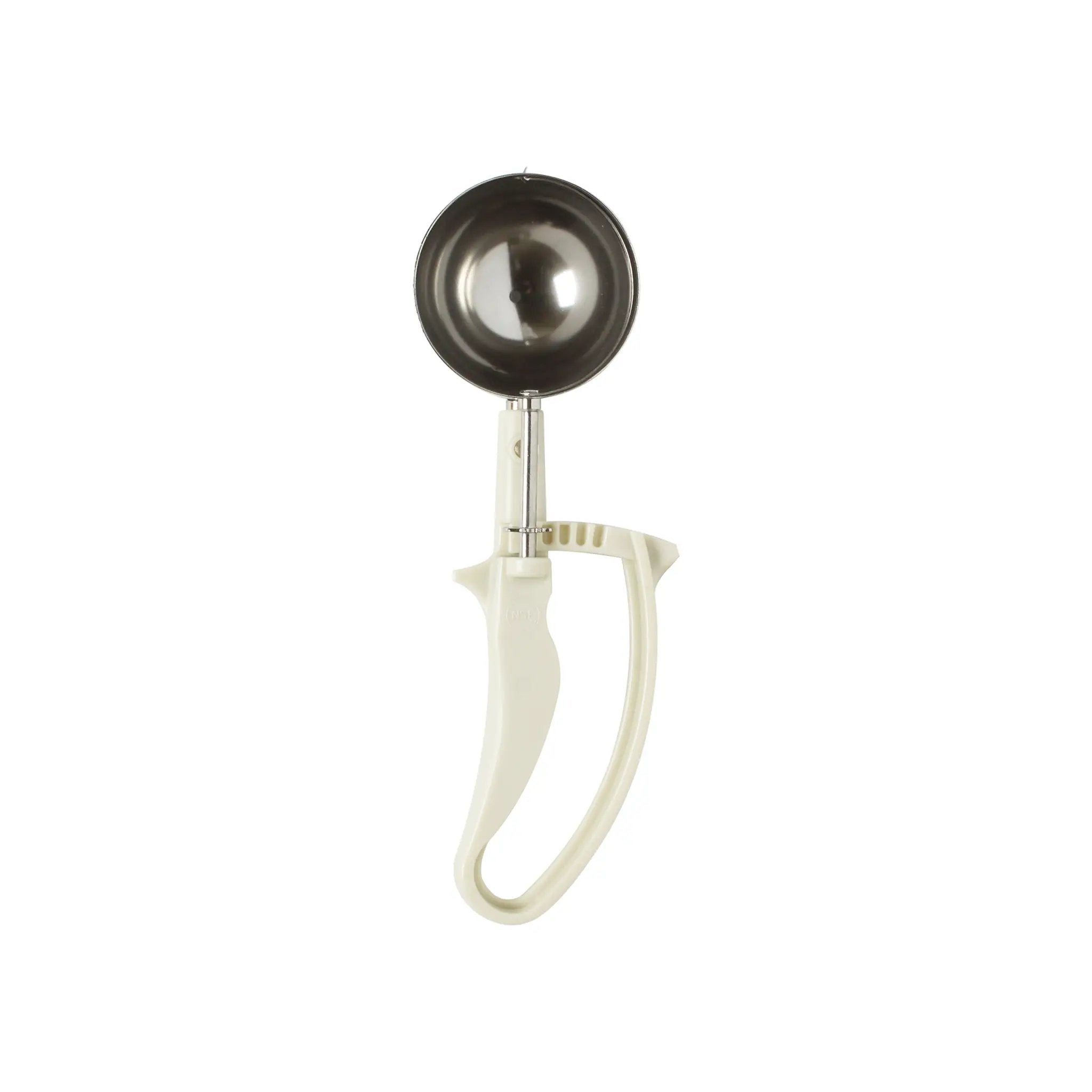 Thunder Group 3-1/4 oz, No. 10, 9" x 3" x 1-1/2", Disher, Ivory Color, Stainless Steel 18/8, 304 Material with Acetal Copolymer Easy Grip Handle, Color Coded, Dishwasher Safe, One-Piece Construction, Accurate Portion, Easy to Clean, NSF by Thunder Group (thunder-group-3-1-4-oz-no-10-9-x-3-x-1-1-2-disher-ivory-color-stainless-steel-18-8-304-material-with-acetal-copolymer-easy-grip-handle-color-coded-dishwasher-safe-one-piece-construction-accurate-portion-easy-to-clean-nsf)