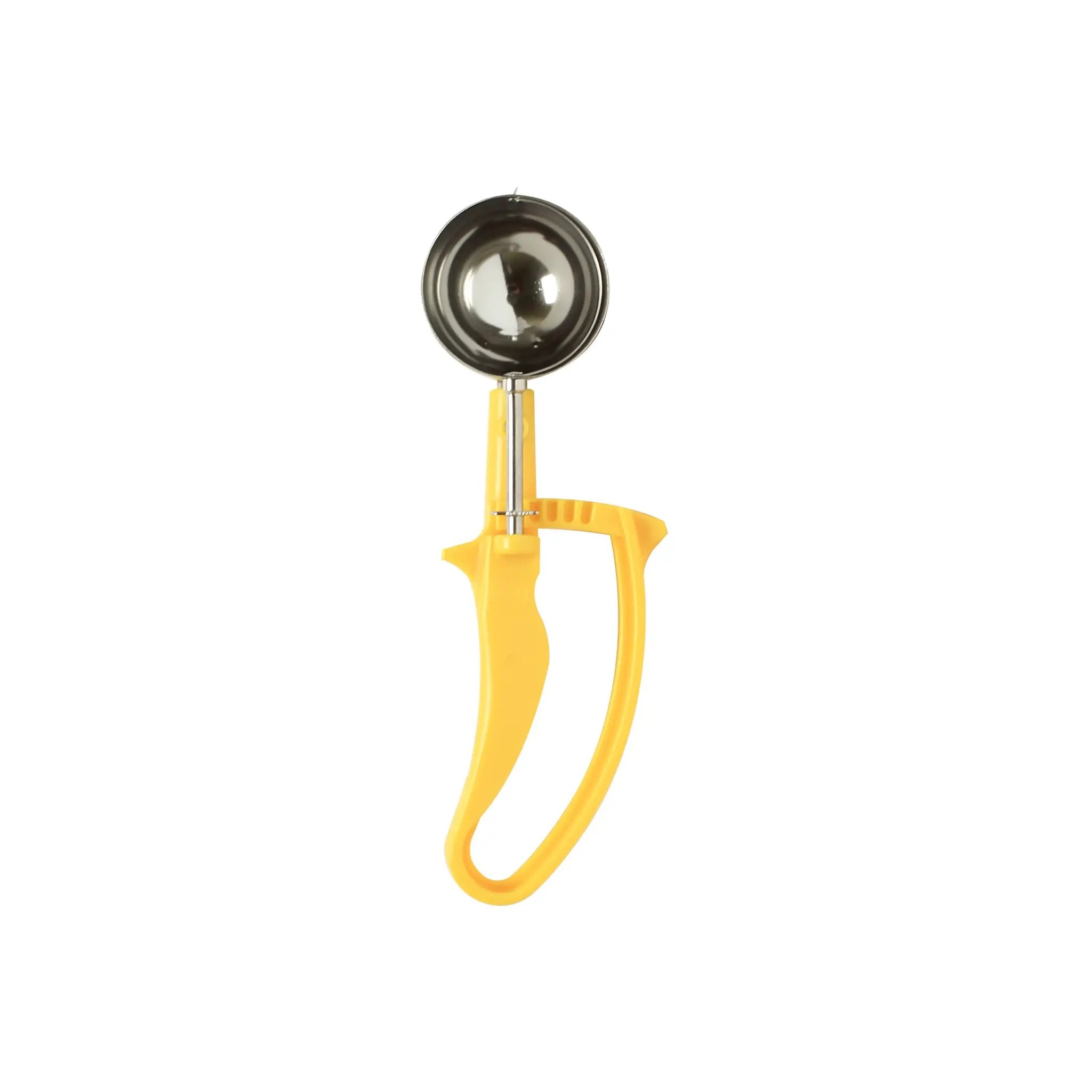 Thunder Group 1-5/8" x 2-3/4" x 1-1/2", Disher, Yellow Color , Stainless Steel 18/8, 304 Material with Acetal Copolymer Easy Grip Handle, Color Coded, Dishwasher Safe, One-Piece Construction, Accurate Portion, Easy to Clean, NSF by Thunder Group (thunder-group-1-5-8-x-2-3-4-x-1-1-2-disher-yellow-color-stainless-steel-18-8-304-material-with-acetal-copolymer-easy-grip-handle-color-coded-dishwasher-safe-one-piece-construction-accurate-portion-easy-to-clean-nsf)