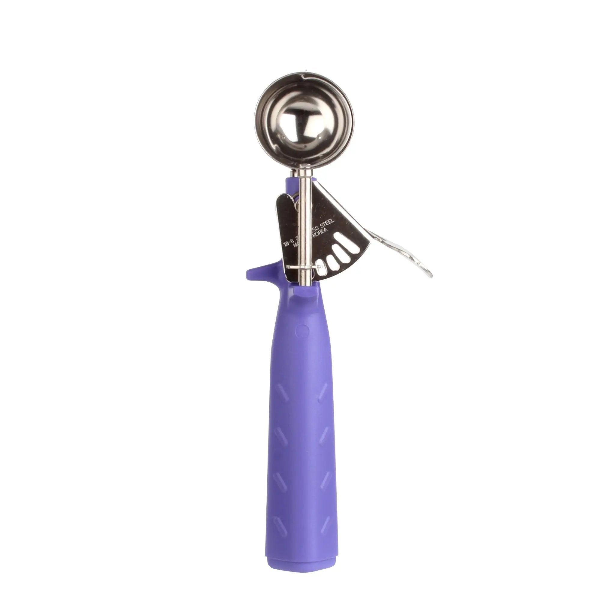 Thunder Group 3/4 oz, No. 40, 8-1/4" x 3" x 1-1/4", Disher, Orchid Color, Stainless Steel 18/8, 304 Material with Polypyrene Triangle Handle, Color Coded, Dishwasher Safe, One-Piece Construction, Accurate Portion, Easy to Clean, NSF by Thunder Group (thunder-group-3-4-oz-no-40-8-1-4-x-3-x-1-1-4-disher-orchid-color-stainless-steel-18-8-304-material-with-polypyrene-triangle-handle-color-coded-dishwasher-safe-one-piece-construction-accurate-portion-easy-to-clean-nsf)
