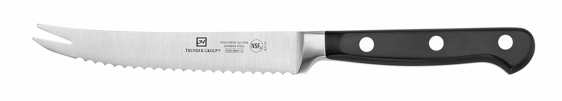 Thunder Group Tomato Knife, 5" Blade, Forged German Steel, NSF by Thunder Group (thunder-group-tomato-knife-5-blade-forged-german-steel-nsf)
