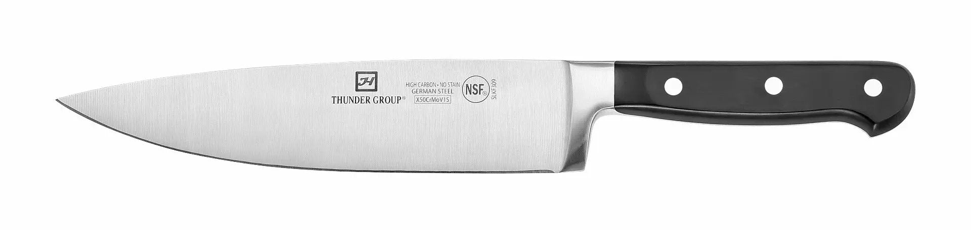 Thunder Group Chef's Knife, 8" Blade, Forged German Steel, NSF by Thunder Group (thunder-group-chefs-knife-8-blade-forged-german-steel-nsf)
