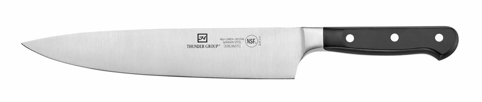 Thunder Group Chef's Knife, 10" Blade, Short Bolster, Forged German Steel, NSF by Thunder Group (thunder-group-chefs-knife-10-blade-short-bolster-forged-german-steel-nsf)