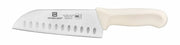 Thunder Group Santoku Knife, 7" Blade, Hollow Ground, White Polypropylene Handles, German Steel, NSF by Thunder Group (thunder-group-santoku-knife-7-blade-hollow-ground-white-polypropylene-handles-german-steel-nsf)