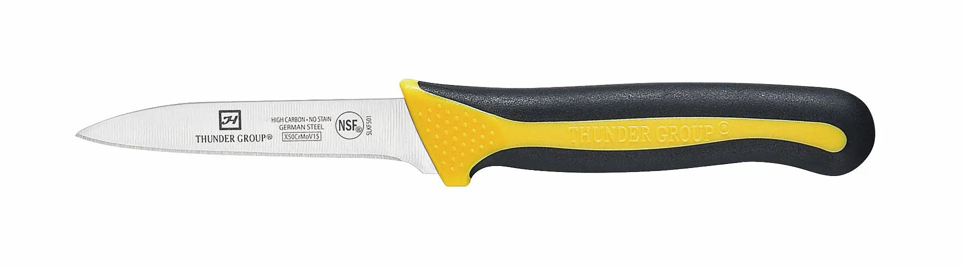 Thunder Group Paring Kinfe, 3-1/4" Blade, Soft-Grip Handles, 2 Piece/Pack, German Steel, NSF by Thunder Group (thunder-group-paring-kinfe-3-1-4-blade-soft-grip-handles-2-piece-pack-german-steel-nsf)