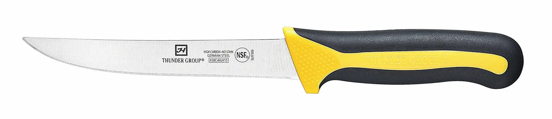 Thunder Group Boning Knife, 6" Blade,Wide, Soft-Grip Handles, German Steel, NSF by Thunder Group (thunder-group-boning-knife-6-blade-wide-soft-grip-handles-german-steel-nsf)