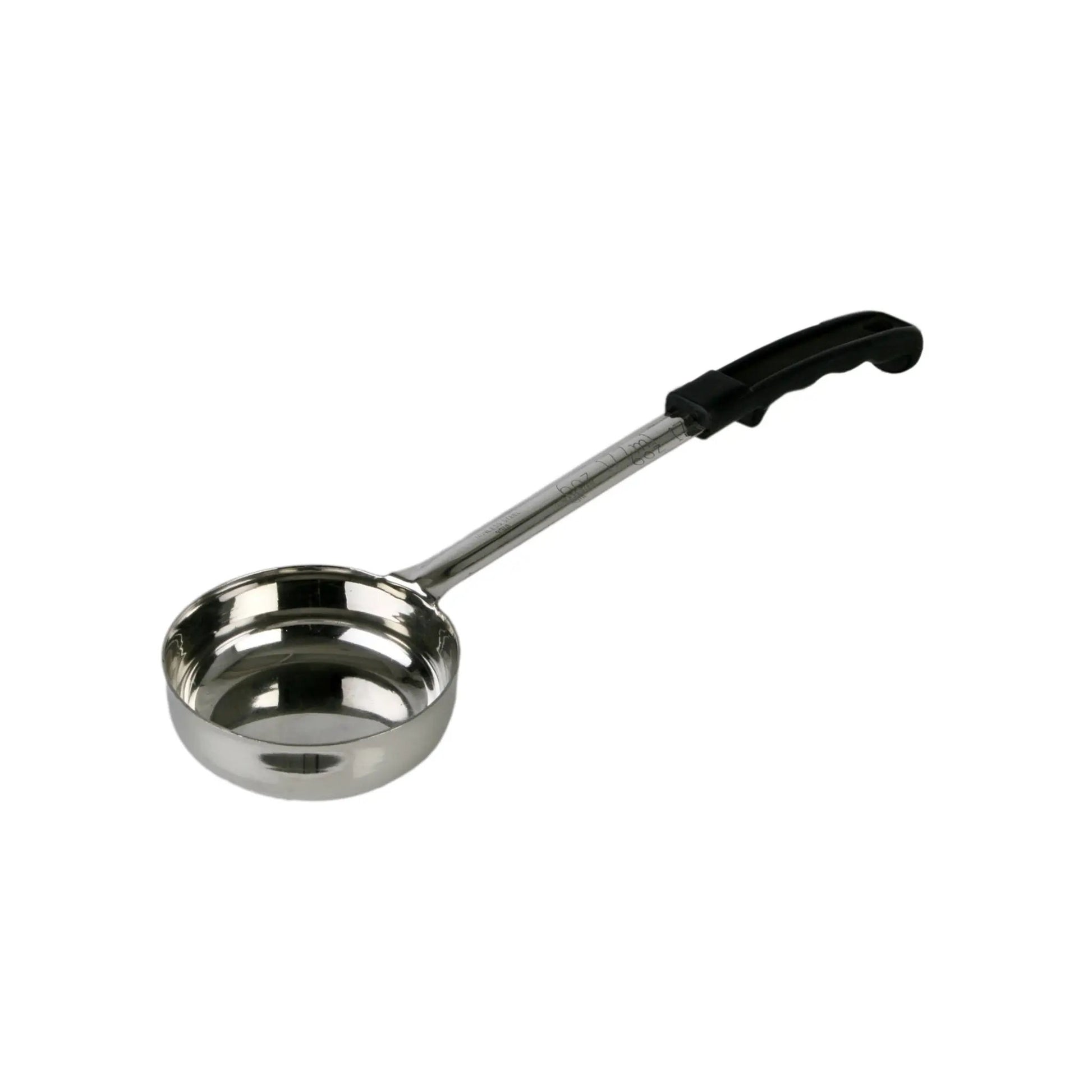 Thunder Group 6 oz, 14-3/4" x 4" x 1-3/4", Solid Portion Controller, Black Color, Stainless Steel Body (1mm Thickness) with Polypropylene Handle, Color Coded, Dishwasher Safe, Each Grip Surface, One-Piece Construction by Thunder Group (thunder-group-6-oz-14-3-4-x-4-x-1-3-4-solid-portion-controller-black-color-stainless-steel-body-1mm-thickness-with-polypropylene-handle-color-coded-dishwasher-safe-each-grip-surface-one-piece-construction)