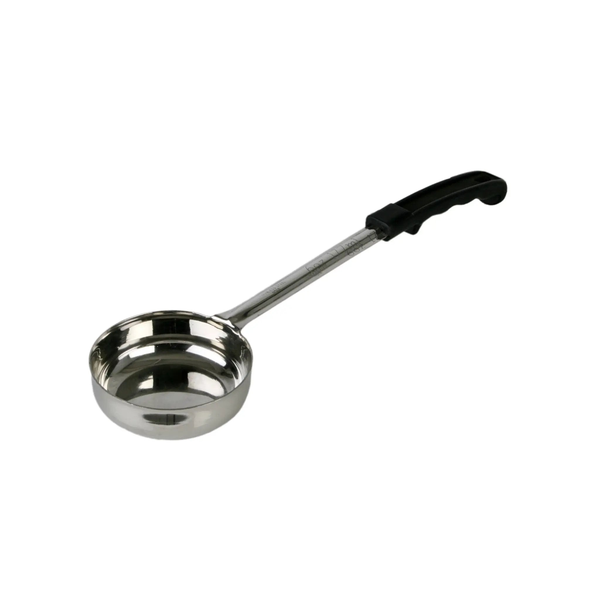 Thunder Group 6 oz, 14-3/4" x 4" x 1-3/4", Solid Portion Controller, Black Color, Stainless Steel Body (1mm Thickness) with Polypropylene Handle, Color Coded, Dishwasher Safe, Each Grip Surface, One-Piece Construction by Thunder Group (thunder-group-6-oz-14-3-4-x-4-x-1-3-4-solid-portion-controller-black-color-stainless-steel-body-1mm-thickness-with-polypropylene-handle-color-coded-dishwasher-safe-each-grip-surface-one-piece-construction)