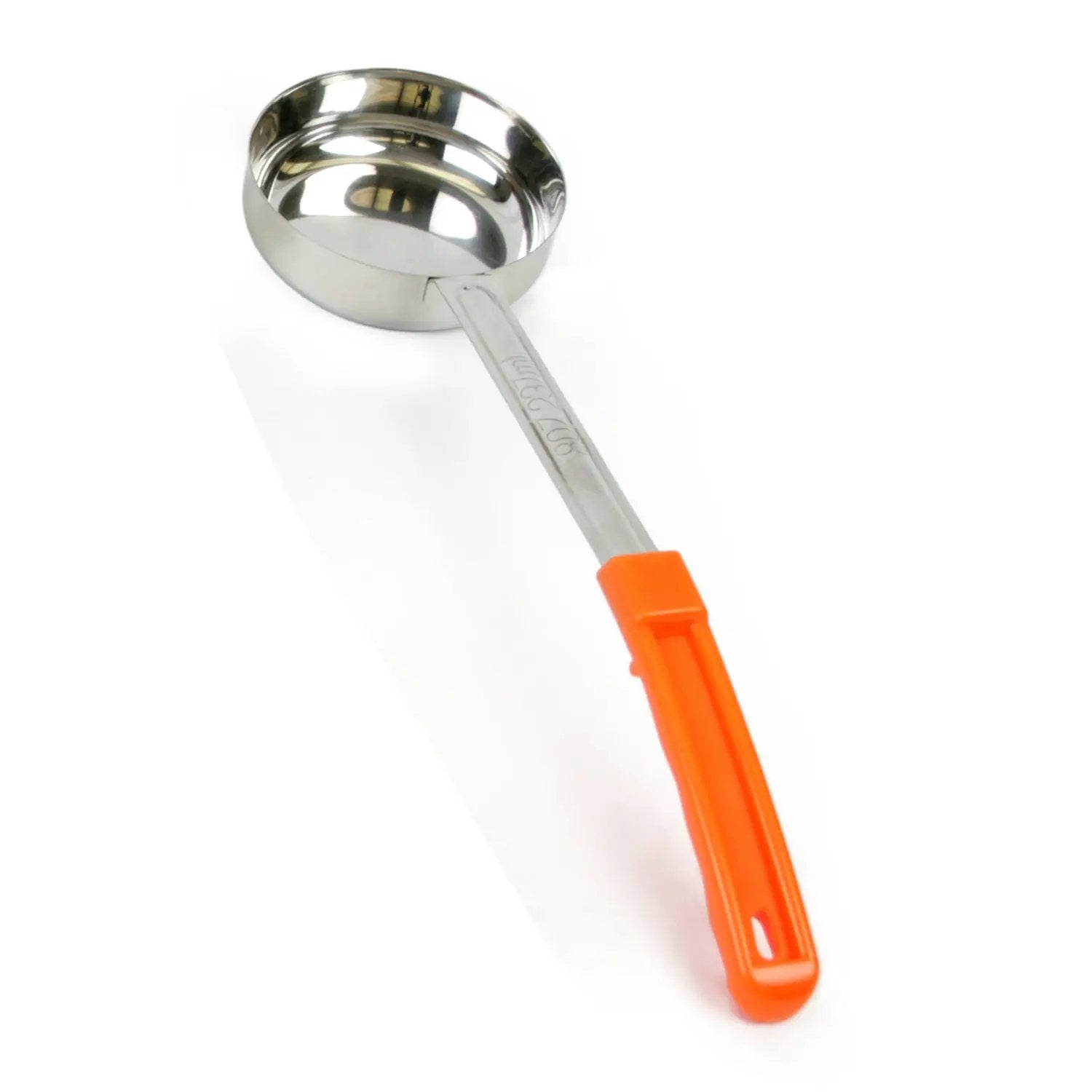 Thunder Group 8 oz, 14-1/2" x 4-1/8" x 2", Solid Portion Controller, Orange Color, Stainless Steel Body (1mm Thickness) with Polypropylene Handle, Color Coded, Dishwasher Safe, Each Grip Surface, Two-Piece Construction by Thunder Group (thunder-group-8-oz-14-1-2-x-4-1-8-x-2-solid-portion-controller-orange-color-stainless-steel-body-1mm-thickness-with-polypropylene-handle-color-coded-dishwasher-safe-each-grip-surface-two-piece-construction)