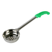 Thunder Group 4 oz, 13-7/8" x 3-1/4" x 1-1/2", Perforated Portion Controller, Green Color, Stainless Steel Body (1mm Thickness) with Polypropylene Handle, Color Coded, Dishwasher Safe, Each Grip Surface, One-Piece Construction by Thunder Group (thunder-group-4-oz-13-7-8-x-3-1-4-x-1-1-2-perforated-portion-controller-green-color-stainless-steel-body-1mm-thickness-with-polypropylene-handle-color-coded-dishwasher-safe-each-grip-surface-one-piece-construction)