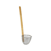 Thunder Group 5-1/2" Diameter x 4-7/8" Height, Noodle Skimmer, Stainless Steel Mesh with 16-7/8" Bamboo Handle by Thunder Group (thunder-group-5-1-2-diameter-x-4-7-8-height-noodle-skimmer-stainless-steel-mesh-with-16-7-8-bamboo-handle)