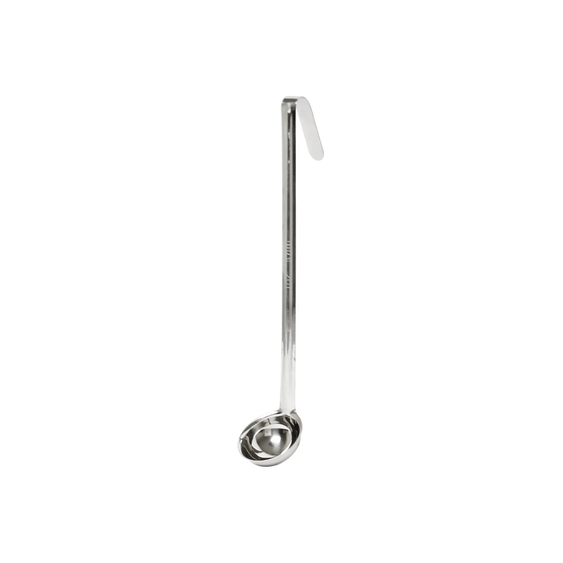 Thunder Group 1 oz, 2-1/4" Diameter x 7/8" Height Ladle Bowl size, 10" Length x 1/2" Width Handle and 2-3/8" Length x 1/2" width bended tip can be easily Stored on Pot rim or hung on rack, Stainless Steel Ladle, One-Piece Construction by Thunder Group (thunder-group-1-oz-2-1-4-diameter-x-7-8-height-ladle-bowl-size-10-length-x-1-2-width-handle-and-2-3-8-length-x-1-2-width-bended-tip-can-be-easily-stored-on-pot-rim-or-hung-on-rack-stainless-steel-ladle-one-piece-construction)