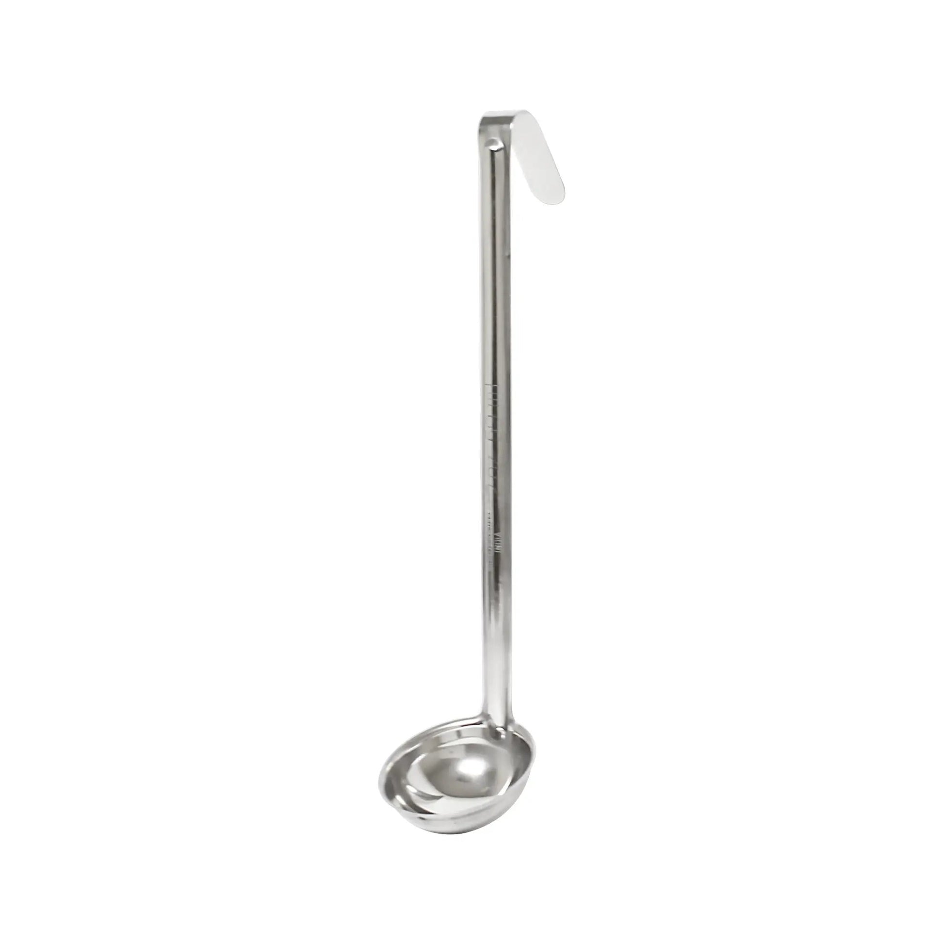 Thunder Group 2 oz, 2-5/8" Diameter x 1" Height Ladle Bowl size, 10" Length x 3/4" width Handle and 2-3/8" Length x 5/8" width bended tip can be easily Stored on Pot rim or hung on rack, Stainless Steel Ladle, One-Piece Construction by Thunder Group (thunder-group-2-oz-2-5-8-diameter-x-1-height-ladle-bowl-size-10-length-x-3-4-width-handle-and-2-3-8-length-x-5-8-width-bended-tip-can-be-easily-stored-on-pot-rim-or-hung-on-rack-stainless-steel-ladle-one-piece-construction)