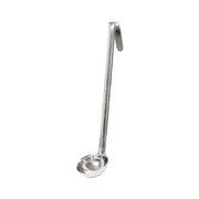 Thunder Group 3 oz, 2-7/8" Diameter x 1-1/8" Height Ladle Bowl size, 11-7/8" Length x 3/4" width Handle and 2-3/4" Length x 3/4" width bended tip can be easily Stored on Pot rim or hung on rack, Stainless Steel Ladle, One-Piece Construction by Thunder Group (thunder-group-3-oz-2-7-8-diameter-x-1-1-8-height-ladle-bowl-size-11-7-8-length-x-3-4-width-handle-and-2-3-4-length-x-3-4-width-bended-tip-can-be-easily-stored-on-pot-rim-or-hung-on-rack-stainless-steel-ladle-one-piece-construction)