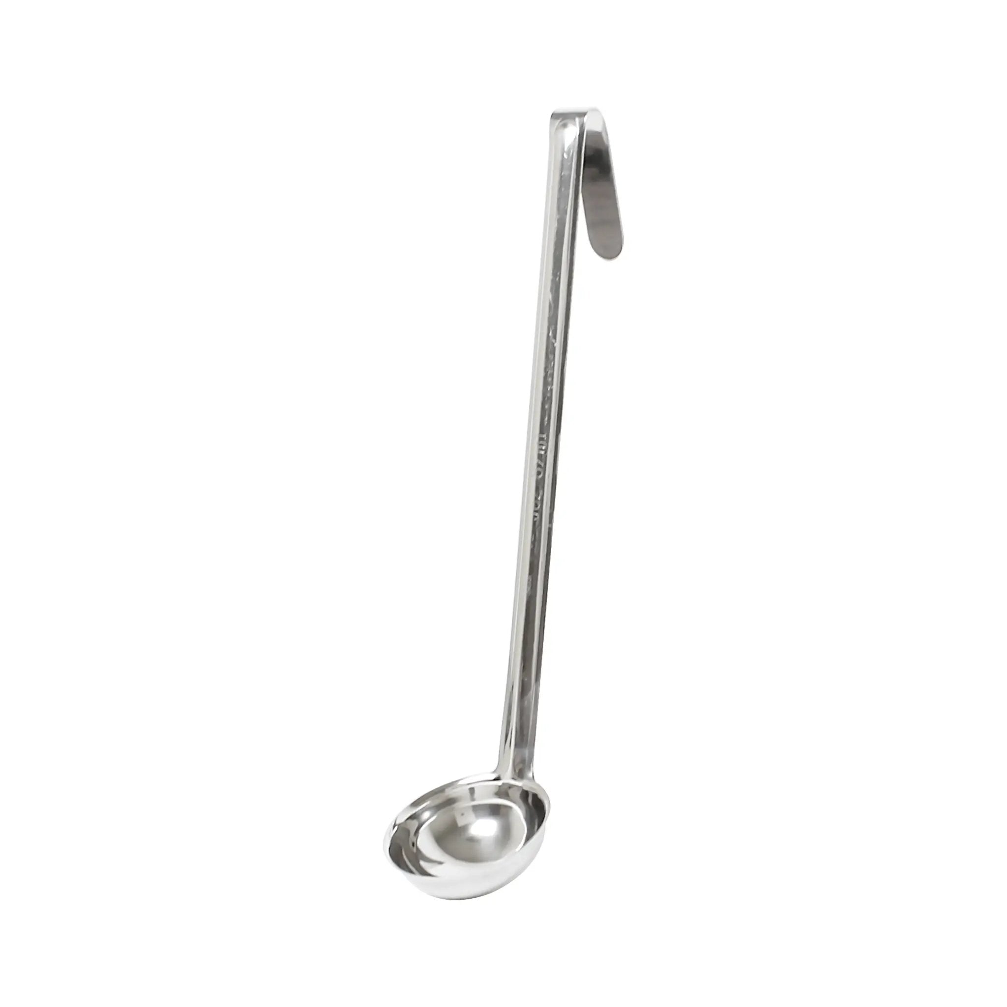 Thunder Group 3 oz, 2-7/8" Diameter x 1-1/8" Height Ladle Bowl size, 11-7/8" Length x 3/4" width Handle and 2-3/4" Length x 3/4" width bended tip can be easily Stored on Pot rim or hung on rack, Stainless Steel Ladle, One-Piece Construction by Thunder Group (thunder-group-3-oz-2-7-8-diameter-x-1-1-8-height-ladle-bowl-size-11-7-8-length-x-3-4-width-handle-and-2-3-4-length-x-3-4-width-bended-tip-can-be-easily-stored-on-pot-rim-or-hung-on-rack-stainless-steel-ladle-one-piece-construction)