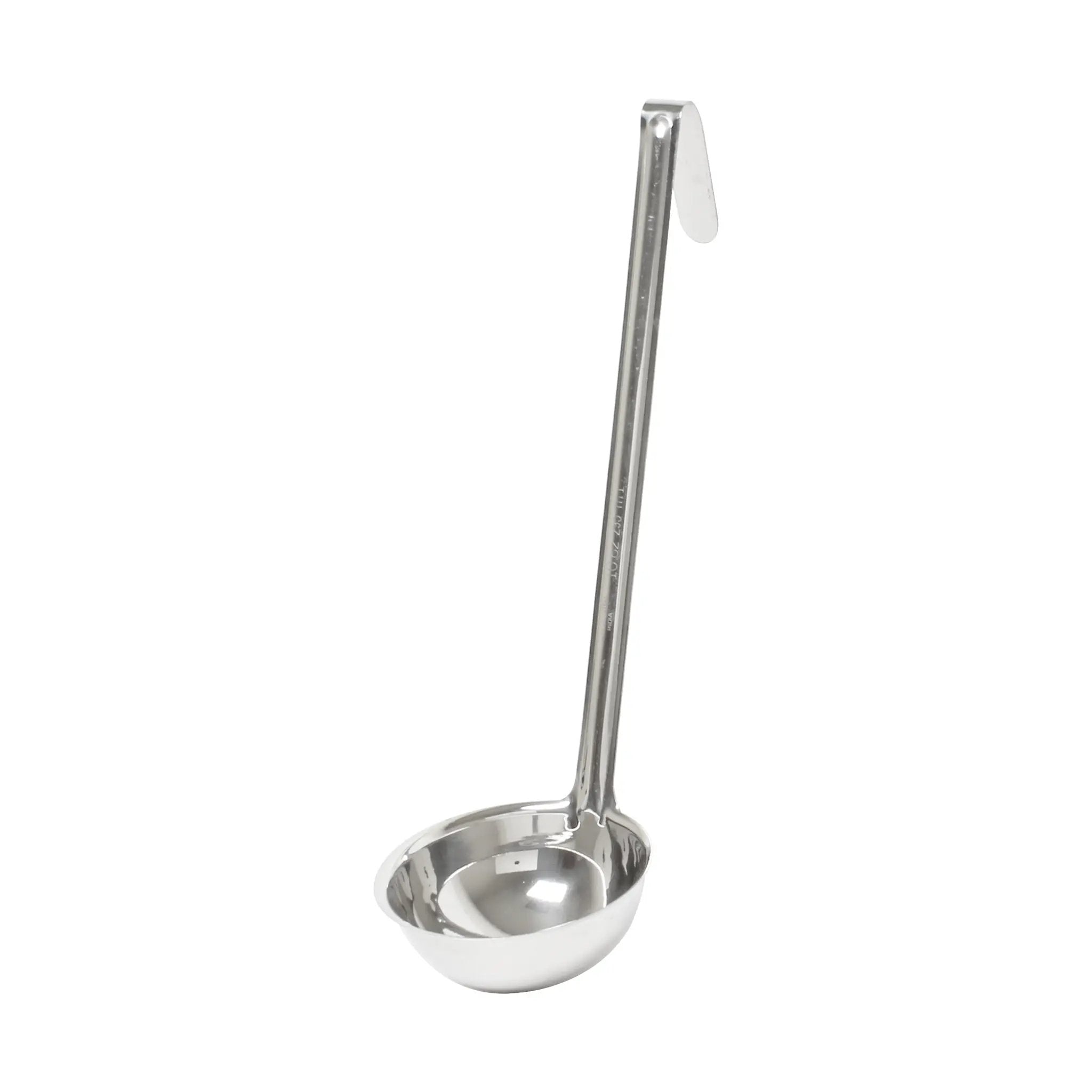 Thunder Group 10 oz, 4-1/4" Diameter x 1-7/8" Height, Ladle Bowl size, 11-3/4" Length x 3/4" Width Handle and 3-1/4" Length x 3/4" Width bended tip can be easily Stored on Pot rim or hung on rack, Stainless Steel Ladle, One-Piece Construction by Thunder Group (thunder-group-10-oz-4-1-4-diameter-x-1-7-8-height-ladle-bowl-size-11-3-4-length-x-3-4-width-handle-and-3-1-4-length-x-3-4-width-bended-tip-can-be-easily-stored-on-pot-rim-or-hung-on-rack-stainless-steel-ladle-one-piece-construction)
