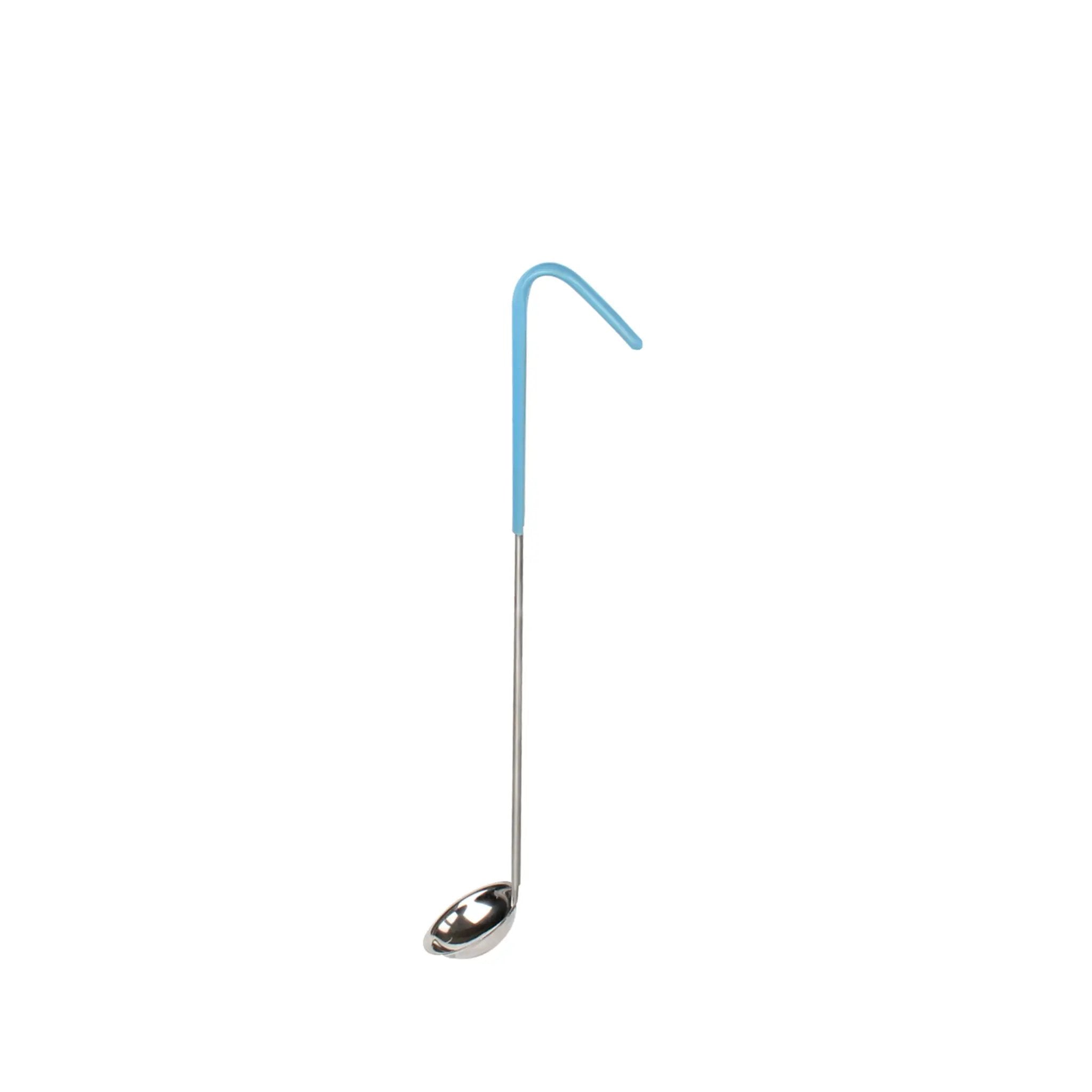 Thunder Group SLOL201 1/2 oz Teal Color-Coded Stainless Steel Ladle