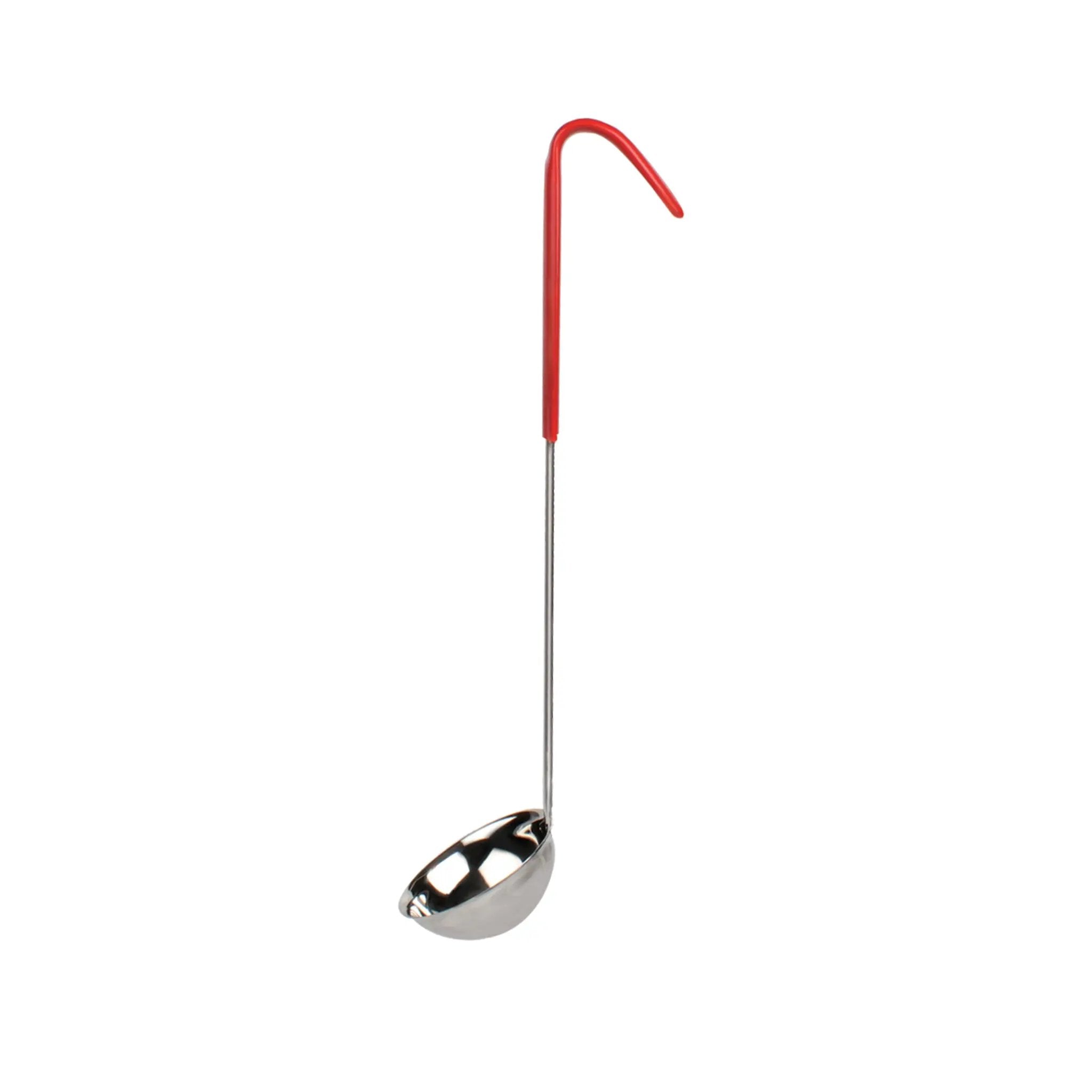 Thunder Group SLOL203 2 oz Red Color-Coded Stainless Steel Ladle