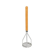 Thunder Group 4-1/2" Diameter x 18" Height, Round Shape Potato Masher, Iron Plated with Wooden Handle, Easy to Clean by Thunder Group (thunder-group-4-1-2-diameter-x-18-height-round-shape-potato-masher-iron-plated-with-wooden-handle-easy-to-clean)