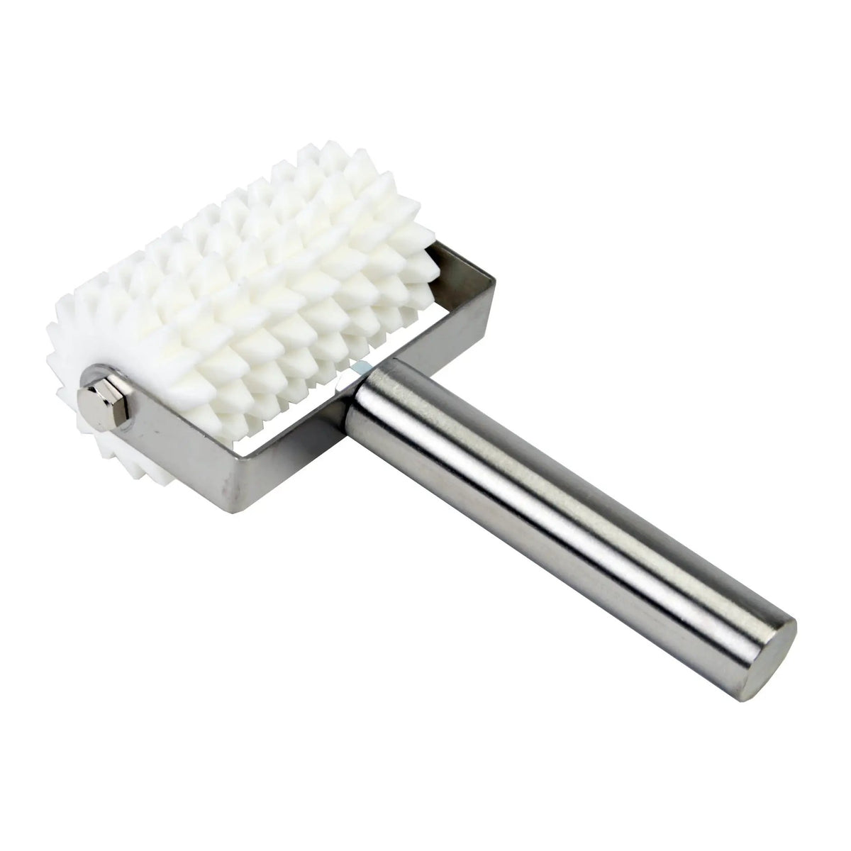 Thunder Group 8" x 4-7/8" with 1" diameter Handle, Roller Docker with 8 Wheels, Stainless Steel Handle with Plastic barrel by Thunder Group (thunder-group-8-x-4-7-8-with-1-diameter-handle-roller-docker-with-8-wheels-stainless-steel-handle-with-plastic-barrel)