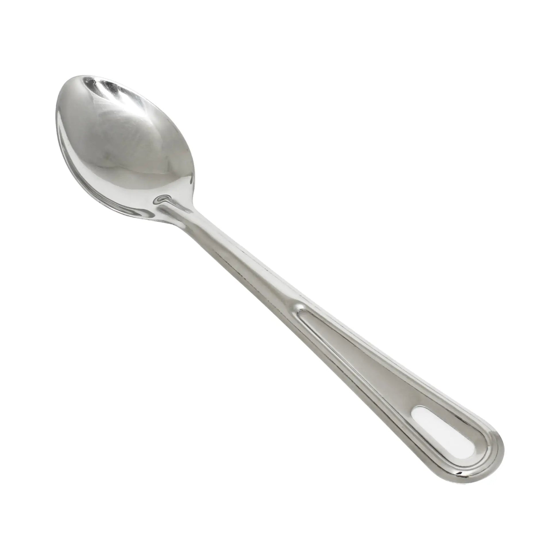 Thunder Group 4-1/8" x 2-5/8", 8-7/8" Handle, Solid Basting Spoon with 1-1/2" x 1/2" Hanging Slot, Stainless Steel, 1.2 mm Thickness, Heavy-Duty by Thunder Group (thunder-group-4-1-8-x-2-5-8-8-7-8-handle-solid-basting-spoon-with-1-1-2-x-1-2-hanging-slot-stainless-steel-1-2-mm-thickness-heavy-duty)