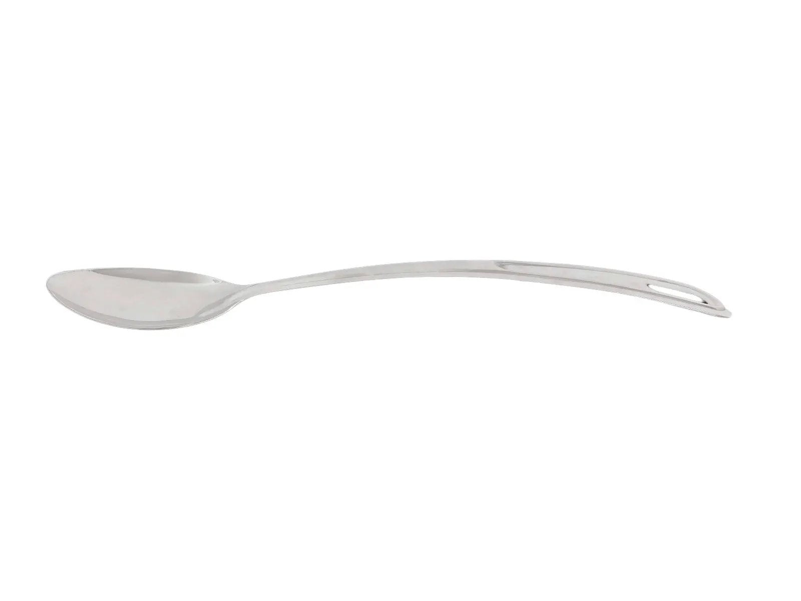 Thunder Group 4" x 2-3/4", 10-1/2" Handle, Solid Curved Basting Spoon with 1-1/2" x 1/2" Hanging Slot, Stainless Steel, 18 Gauge, 1.2 mm Thickness, Heavy-Duty by Thunder Group (thunder-group-4-x-2-3-4-10-1-2-handle-solid-curved-basting-spoon-with-1-1-2-x-1-2-hanging-slot-stainless-steel-18-gauge-1-2-mm-thickness-heavy-duty)