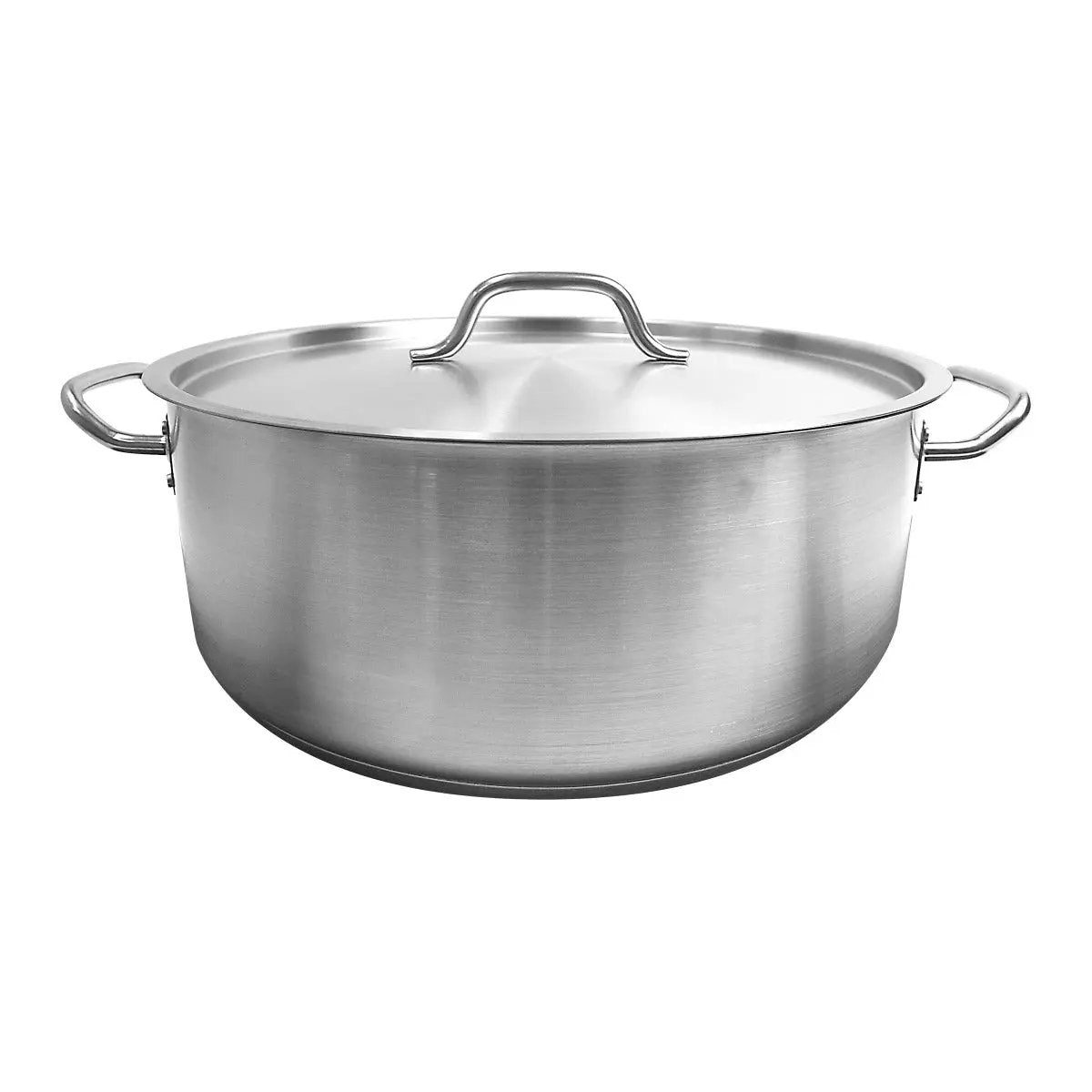 Thunder Group 20 qt, 16-1/2" Diameter x 6-1/4" Height, 2-3/8" Welded Handle, Brazier Pot with 16-1/2" Diameter x 1/2" Thickness Lid, Stainless Steel , Encapsulated Base, Dishwasher Safe, Standard Electric, Gas Cooktop, Halogen & Induction Ready by Thunder Group (thunder-group-20-qt-16-1-2-diameter-x-6-1-4-height-2-3-8-welded-handle-brazier-pot-with-16-1-2-diameter-x-1-2-thickness-lid-stainless-steel-encapsulated-base-dishwasher-safe-standard-electric-gas-cooktop-halogen-induction-ready)
