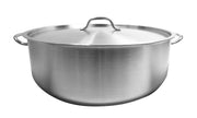 Thunder Group 30 qt, 20-3/8" Diameter x 6-3/8" Height, 2-1/4" Welded Handle, Brazier Pot with 20-3/8" Diameter x 5/8" Thickness Lid, Stainless Steel , Encapsulated Base, Dishwasher Safe, Standard Electric, Gas Cooktop, Halogen & Induction Ready by Thunder Group (thunder-group-30-qt-20-3-8-diameter-x-6-3-8-height-2-1-4-welded-handle-brazier-pot-with-20-3-8-diameter-x-5-8-thickness-lid-stainless-steel-encapsulated-base-dishwasher-safe-standard-electric-gas-cooktop-halogen-induction-ready)