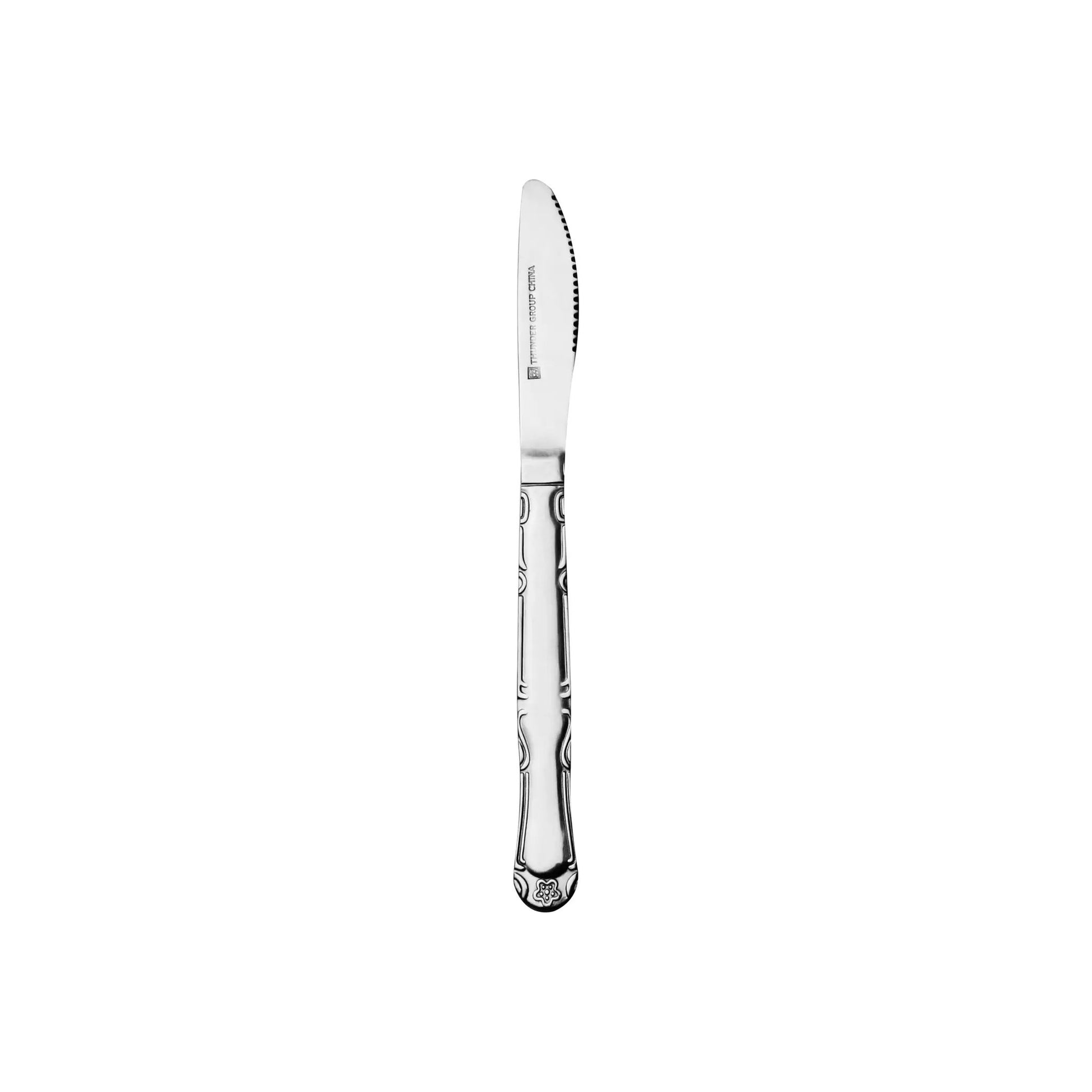 Thunder Group Sunflower Dinner Knife, Stainless Steel, Bright Finish, Dishwasher Safe by Thunder Group (thunder-group-sunflower-dinner-knife-stainless-steel-bright-finish-dishwasher-safe)