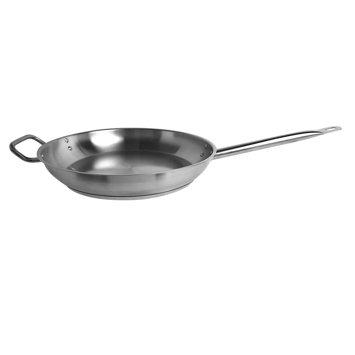Thunder Group 12" Diameter x 2-1/8" Height, 10-1/8" Welded Hollow Handle, Fry Pan, Stainless Steel , Encapsulated Base, Dishwasher Safe, Standard Electric, Gas Cooktop, Halogen & Induction Ready, Oven Safe, Heavy-Duty, NSF by Thunder Group (thunder-group-12-diameter-x-2-1-8-height-10-1-8-welded-hollow-handle-fry-pan-stainless-steel-encapsulated-base-dishwasher-safe-standard-electric-gas-cooktop-halogen-induction-ready-oven-safe-heavy-duty-nsf)